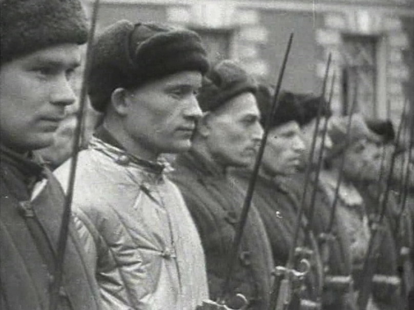 «Разгром немецких войск под Москвой». Кадр из фильма
