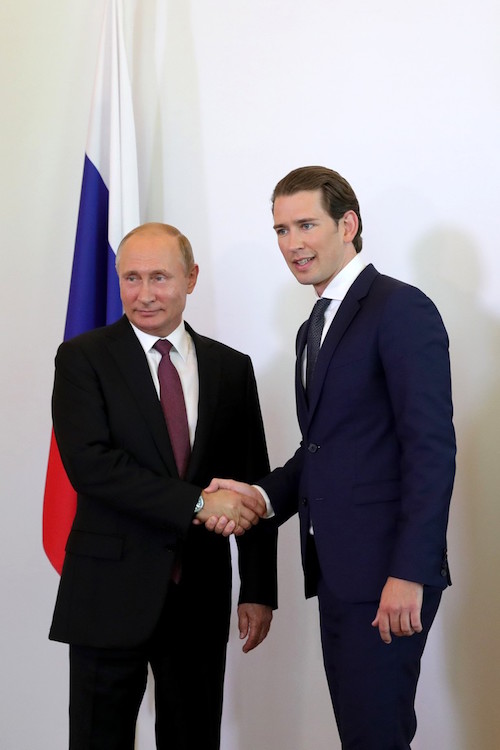 Владимир Путин и Себастьян Курц