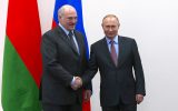 Сверка союзных часов. В.Путин и А.Лукашенко
