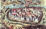 Осада Смоленска войсками Речи Посполитой в 1609-1611 гг. Гравюра